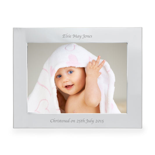 Personalised Silver 5x7 Landscape Photo Frame - image 3
