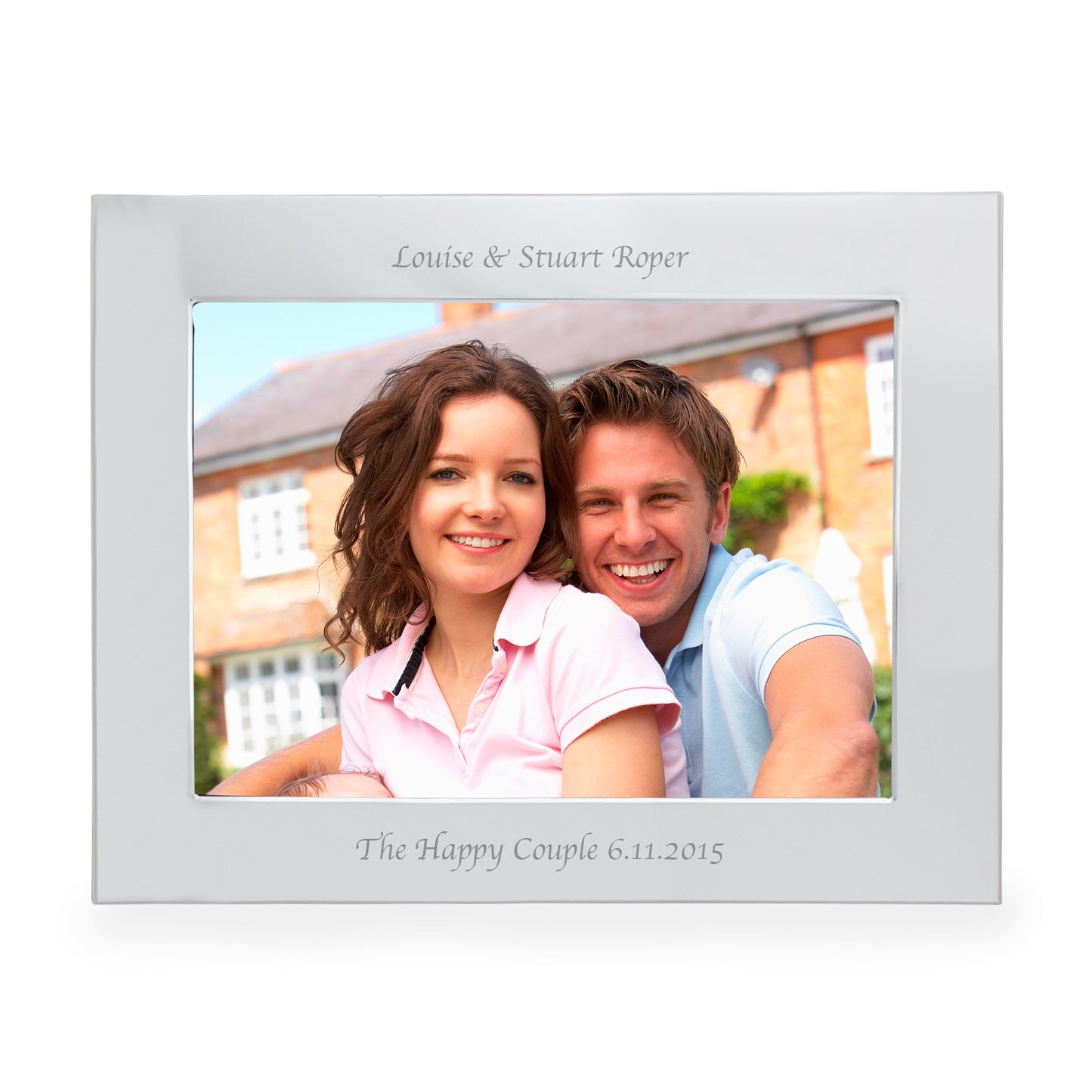 Personalised Silver 5x7 Landscape Photo Frame - image 7