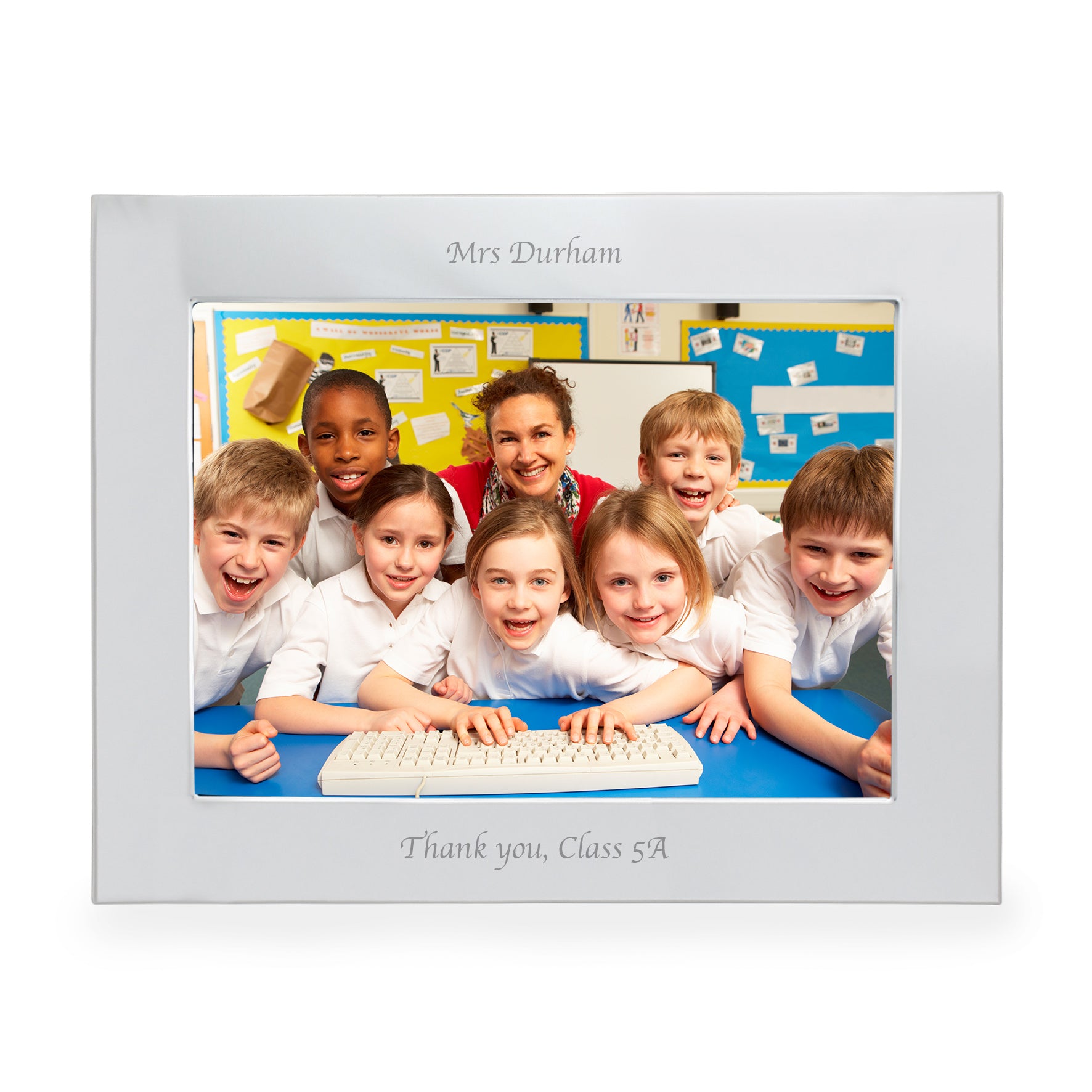 Personalised Silver 5x7 Landscape Photo Frame - image 9
