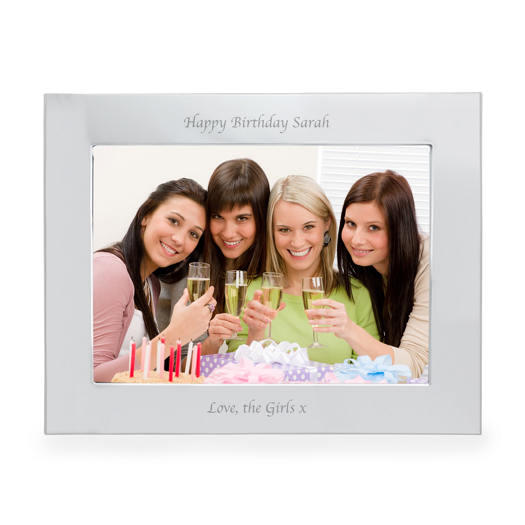 Personalised Silver 5x7 Landscape Photo Frame - image 10