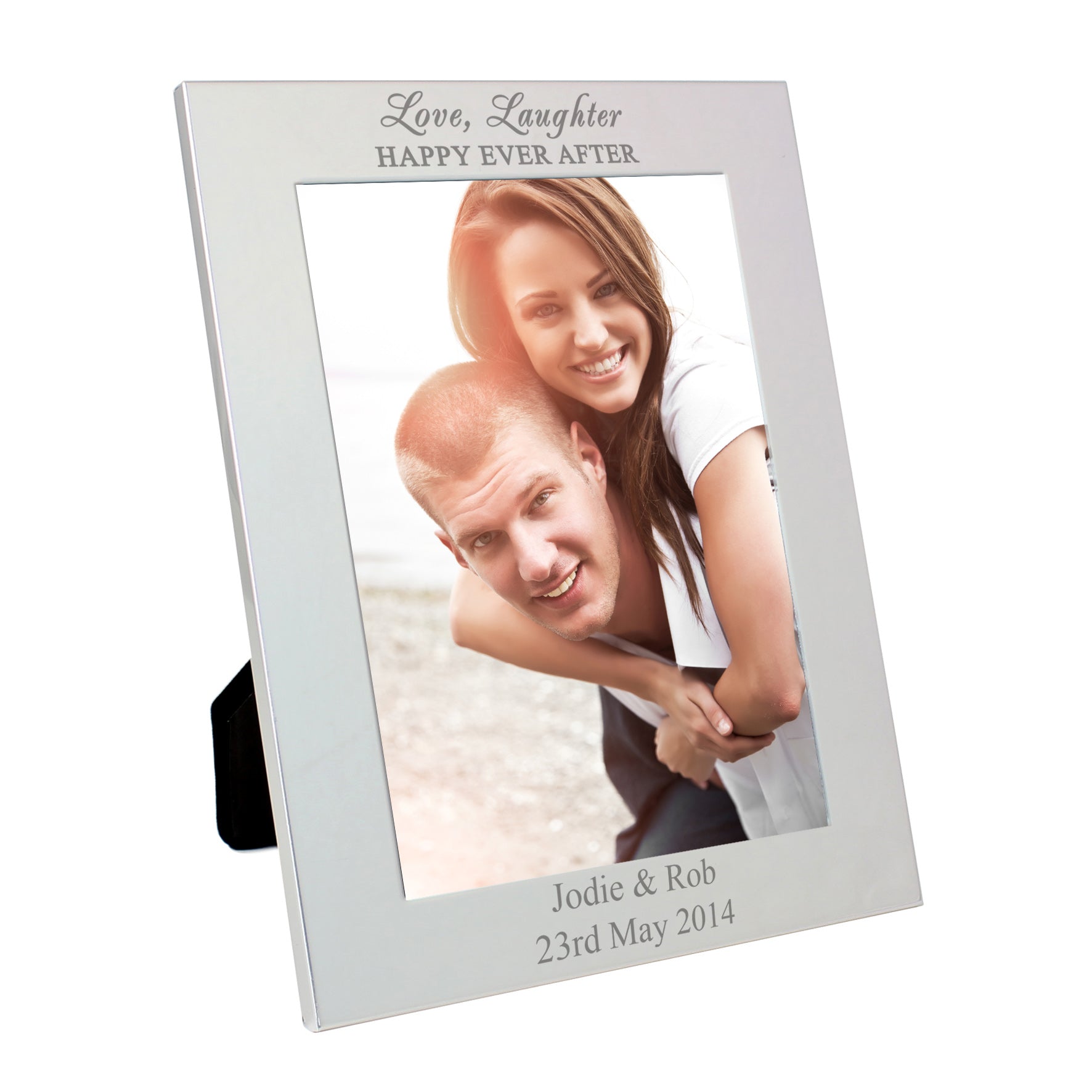 Personalised Silver 5x7 Happily Ever After Photo Frame from Heartfelt Gifts