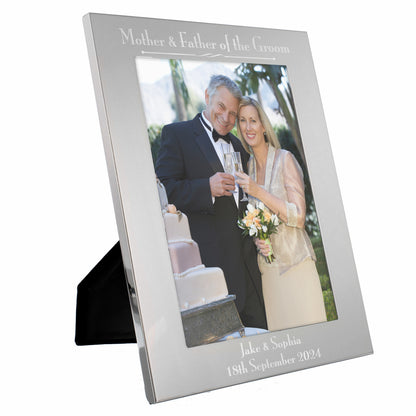 Personalised Silver 5x7 Decorative Mother & Father of the Bride Photo Frame - image 5