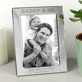 Personalised Silver 5x7 Daddy & Me Photo Frame from Heartfelt Gifts