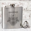 Personalised Rugby Hip Flask from Heartfelt Gifts