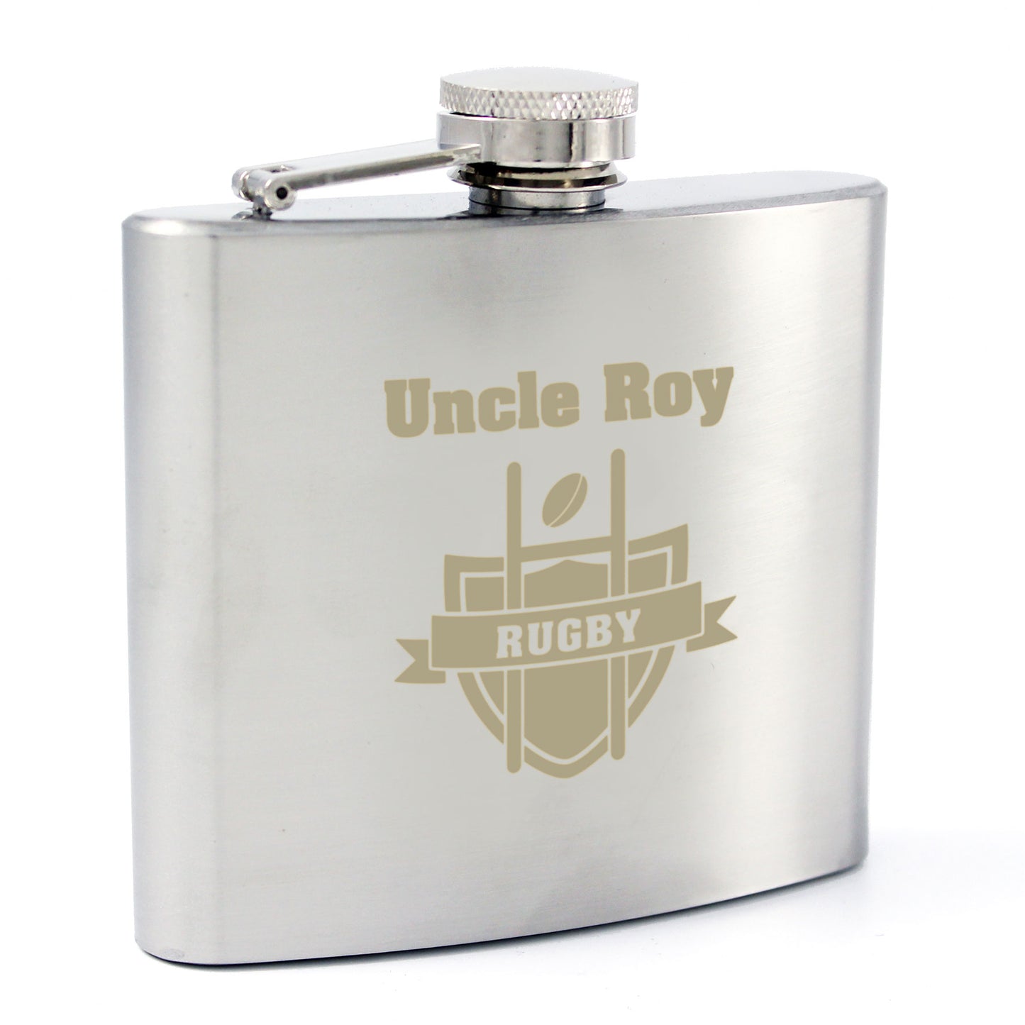 Personalised Rugby Hip Flask - image 5