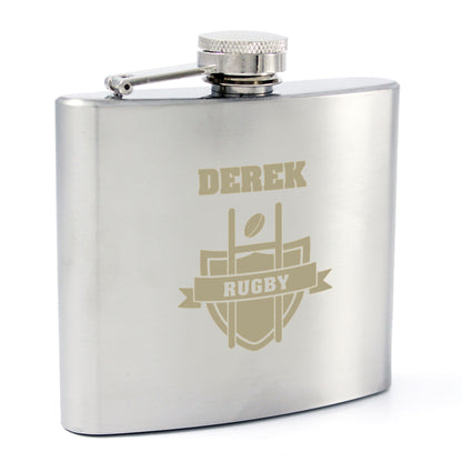 Personalised Rugby Hip Flask - image 6