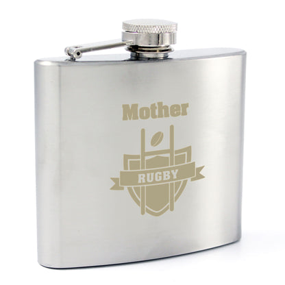 Personalised Rugby Hip Flask - image 7