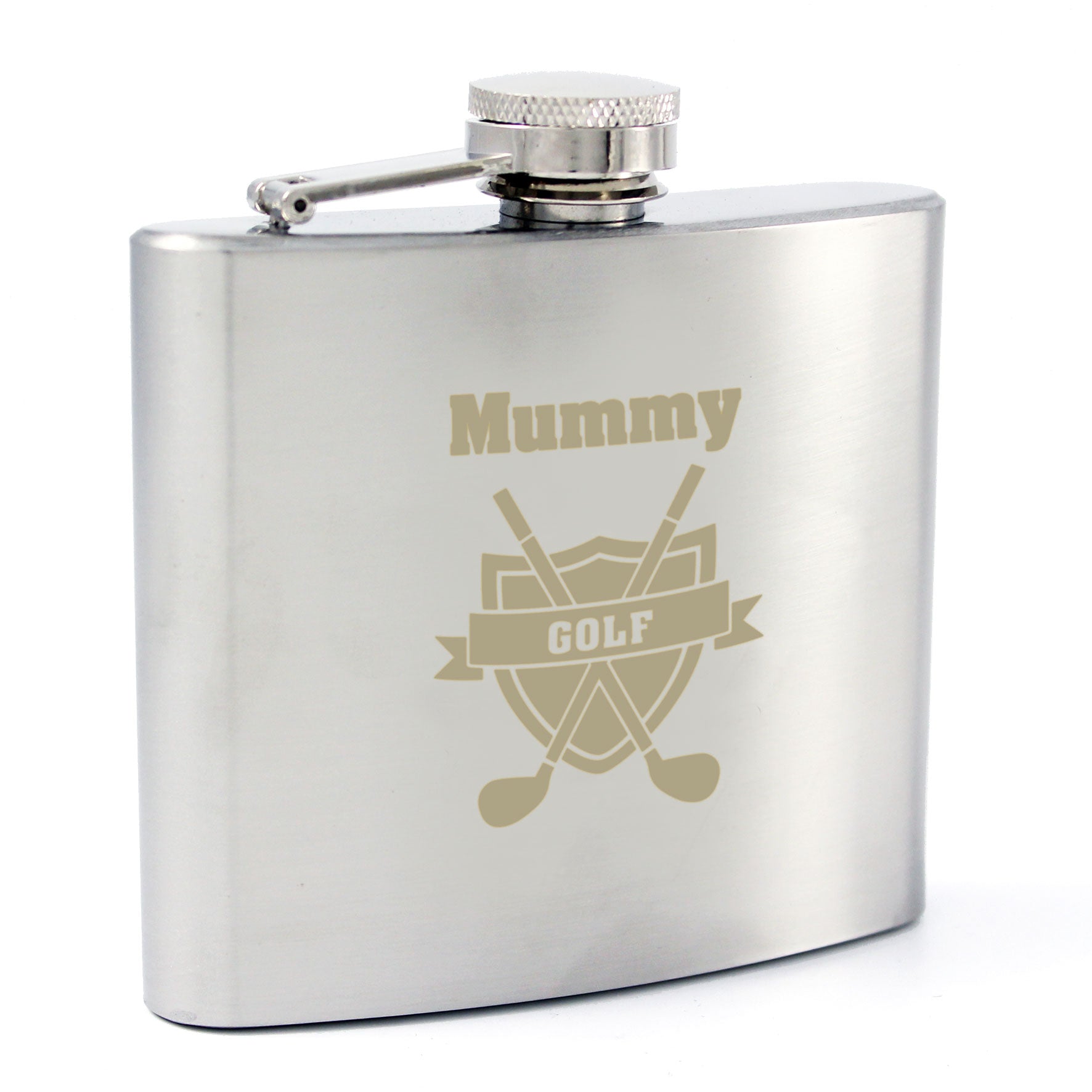 Personalised Golf Crest Hip Flask - image 6