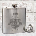 Personalised Fishing Crest Hip Flask from Heartfelt Gifts