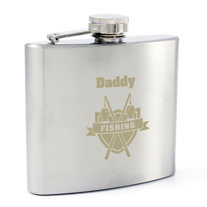 Personalised Fishing Crest Hip Flask - image 7