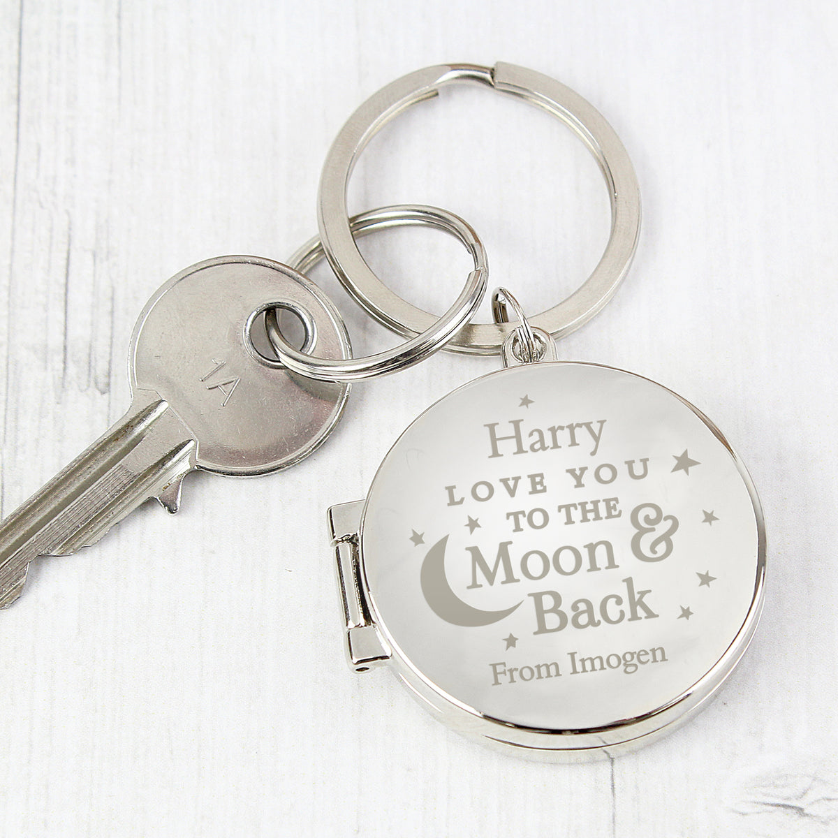Personalised To the Moon and Back...Photo Keyring - image 4