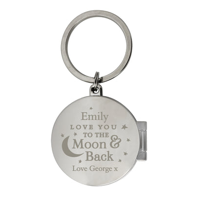 Personalised To the Moon and Back...Photo Keyring - image 5