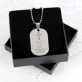 Personalised Cross Stainless Steel Dog Tag Necklace from Heartfelt Gifts