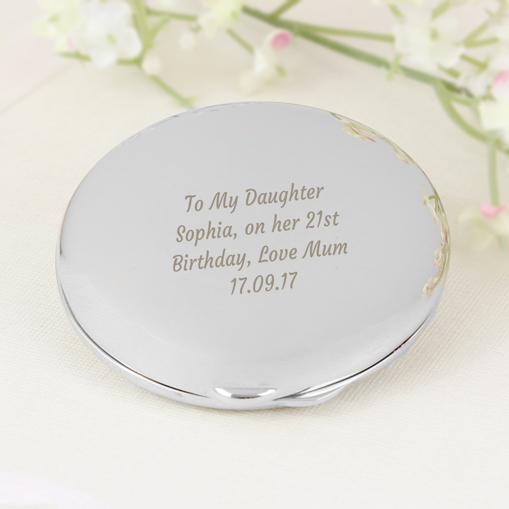 Personalised Any Message Compact Mirror - image 4