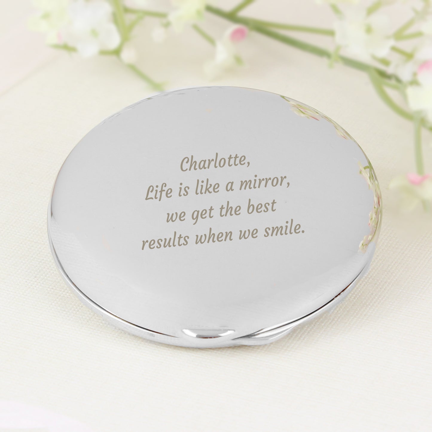 Personalised Any Message Compact Mirror - image 6