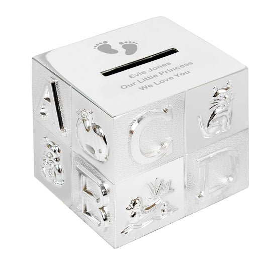 Personalised Footprints ABC Money Box - image 2