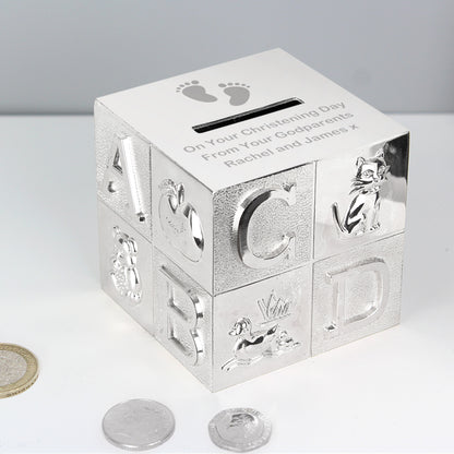 Personalised Footprints ABC Money Box - image 5