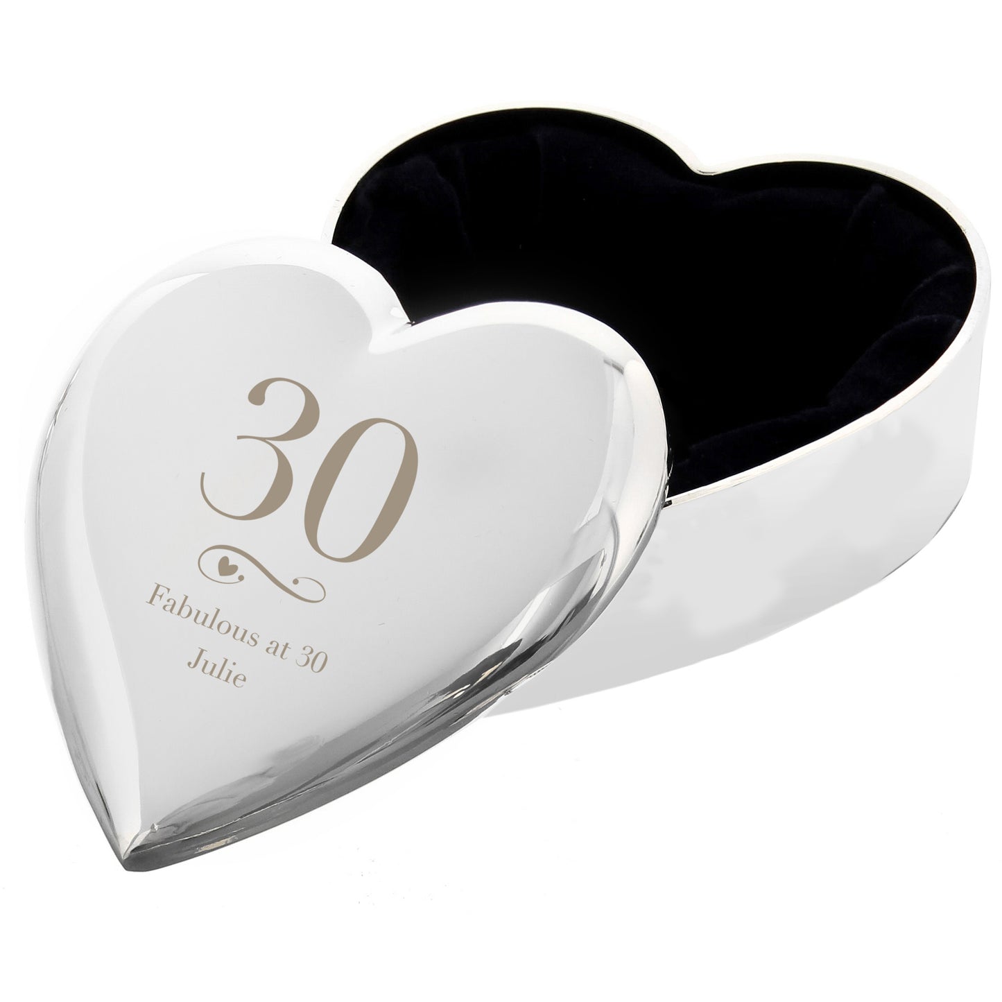 Personalised Birthday Big Age Heart Trinket Box - image 2