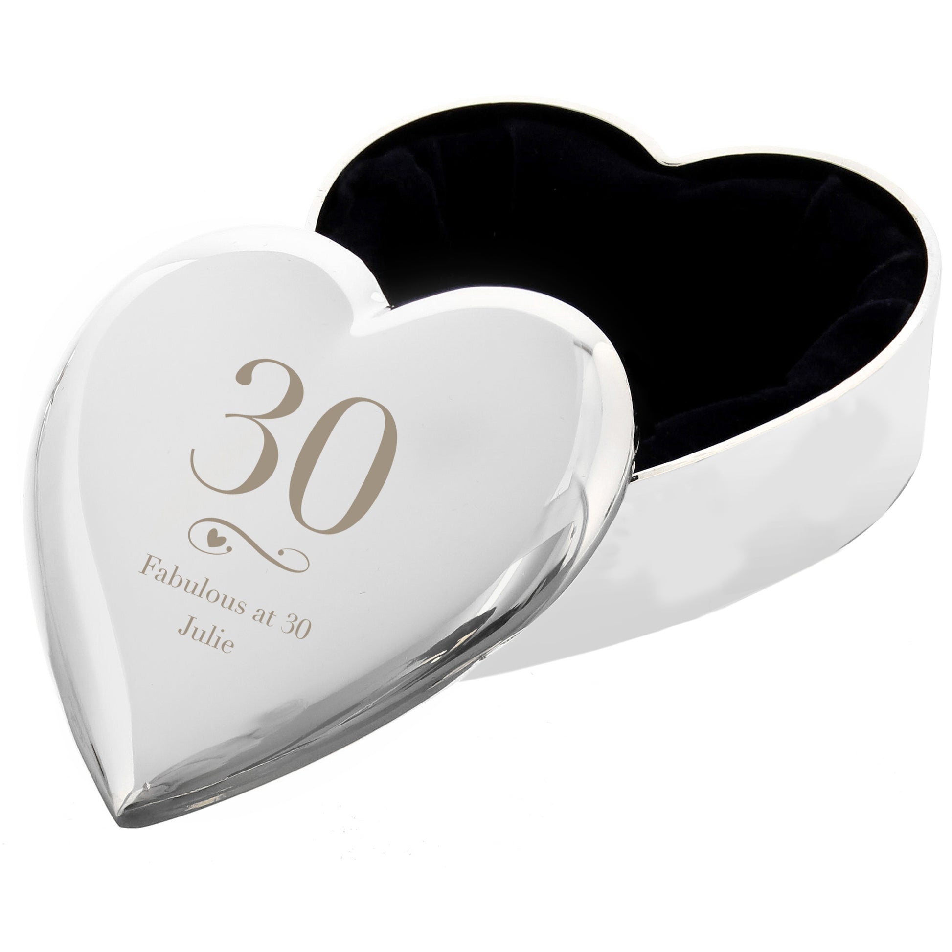Personalised Birthday Big Age Heart Trinket Box - image 2