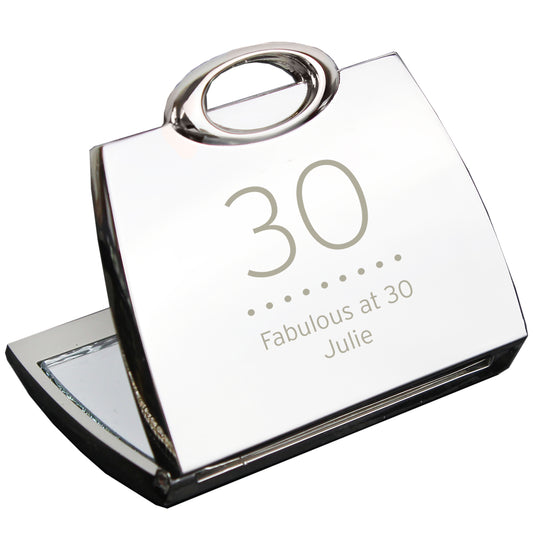 Personalised Birthday Big Age Handbag Compact Mirror - image 2