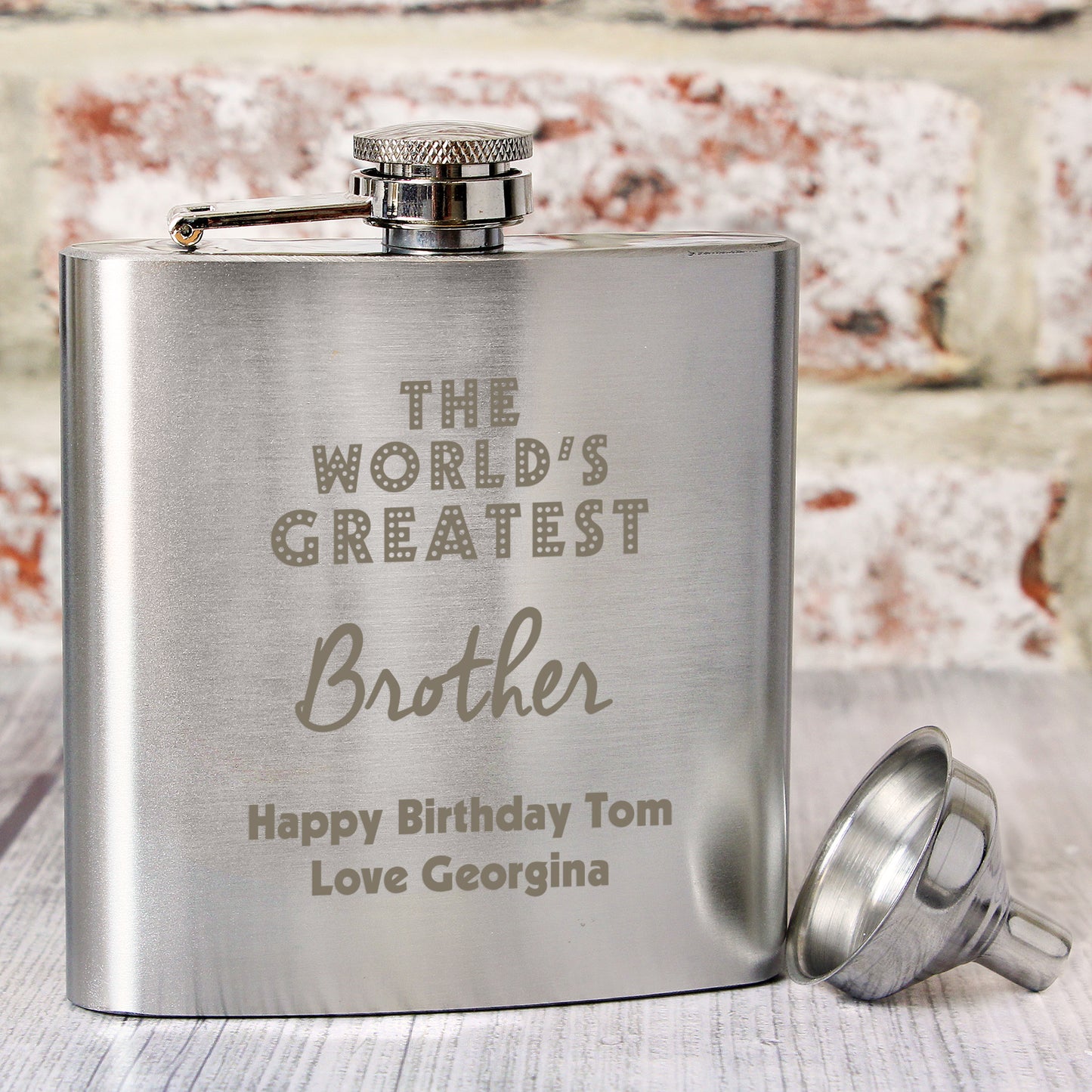 Personalised The Worlds Greatest Hip Flask - image 5