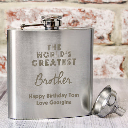 Personalised The Worlds Greatest Hip Flask - image 5