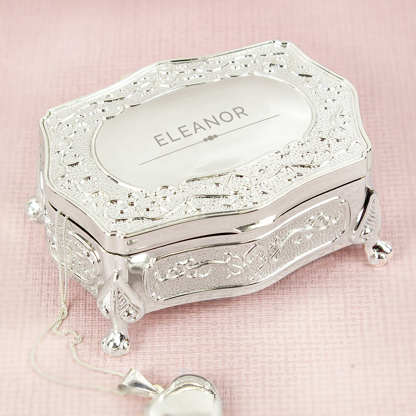 Personalised Classic Small Antique Trinket Box from Heartfelt Gifts