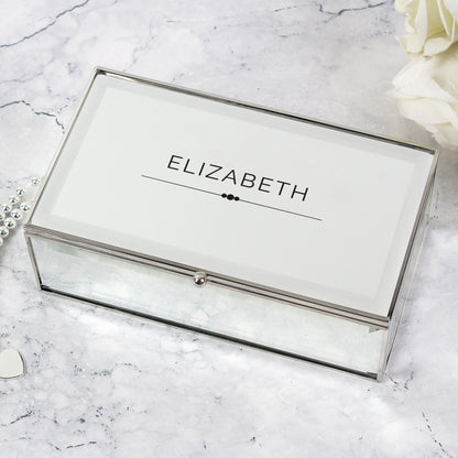 Personalised Classic Mirrored Jewellery Box - image 3