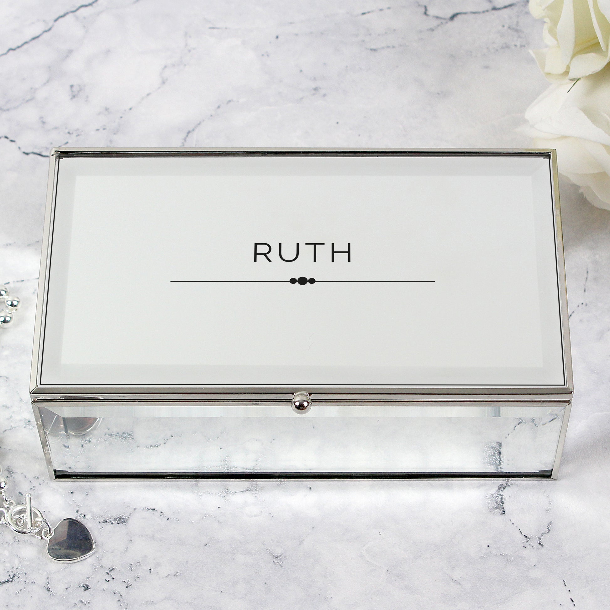 Personalised Classic Mirrored Jewellery Box - image 4