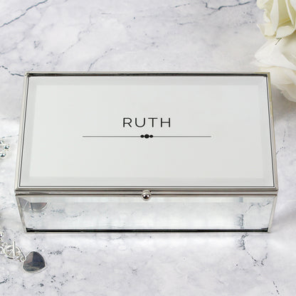 Personalised Classic Mirrored Jewellery Box - image 4