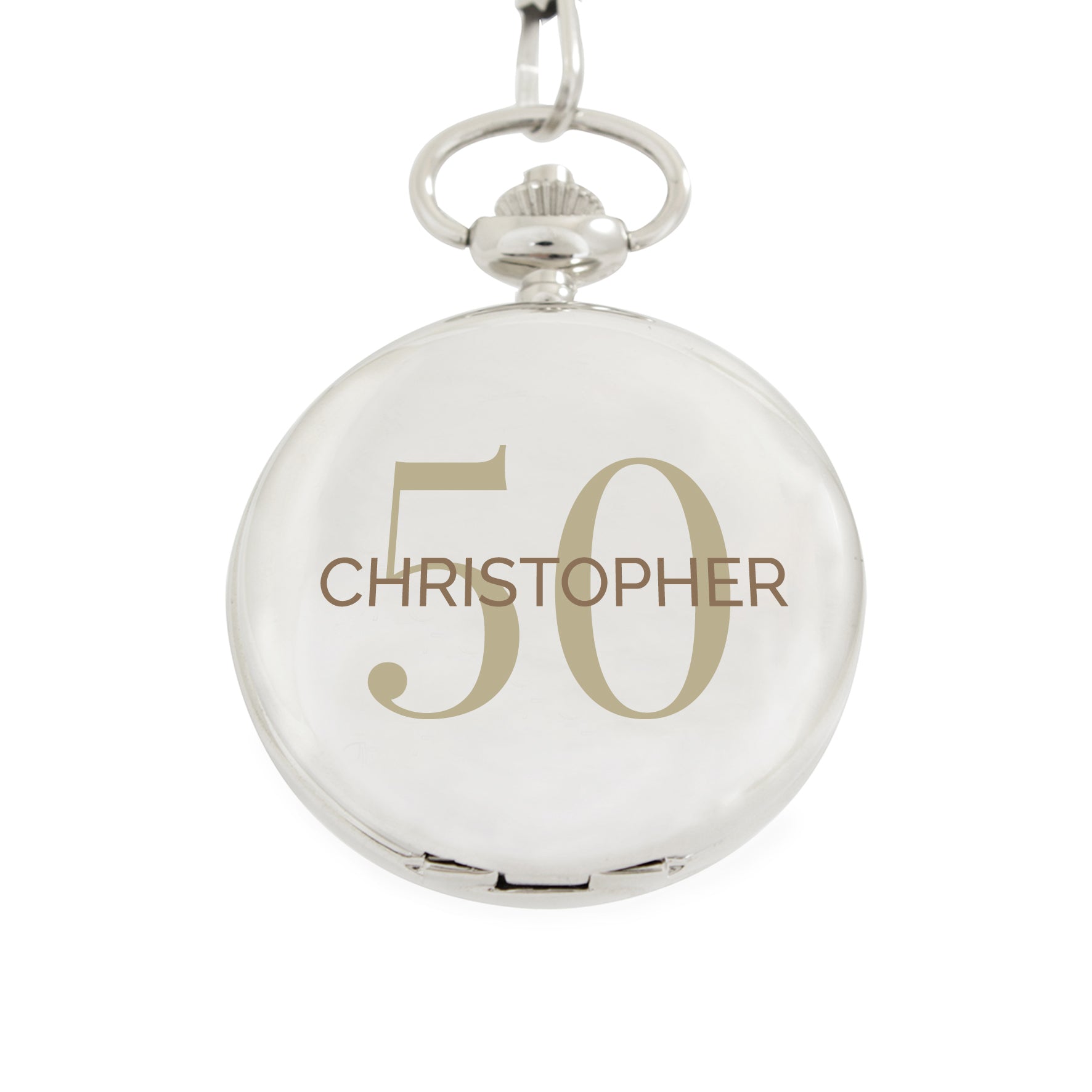 Personalised Birthday Big Age Pocket Fob Watch - image 2
