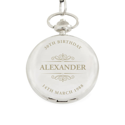 Personalised Classic Pocket Fob Watch - image 5