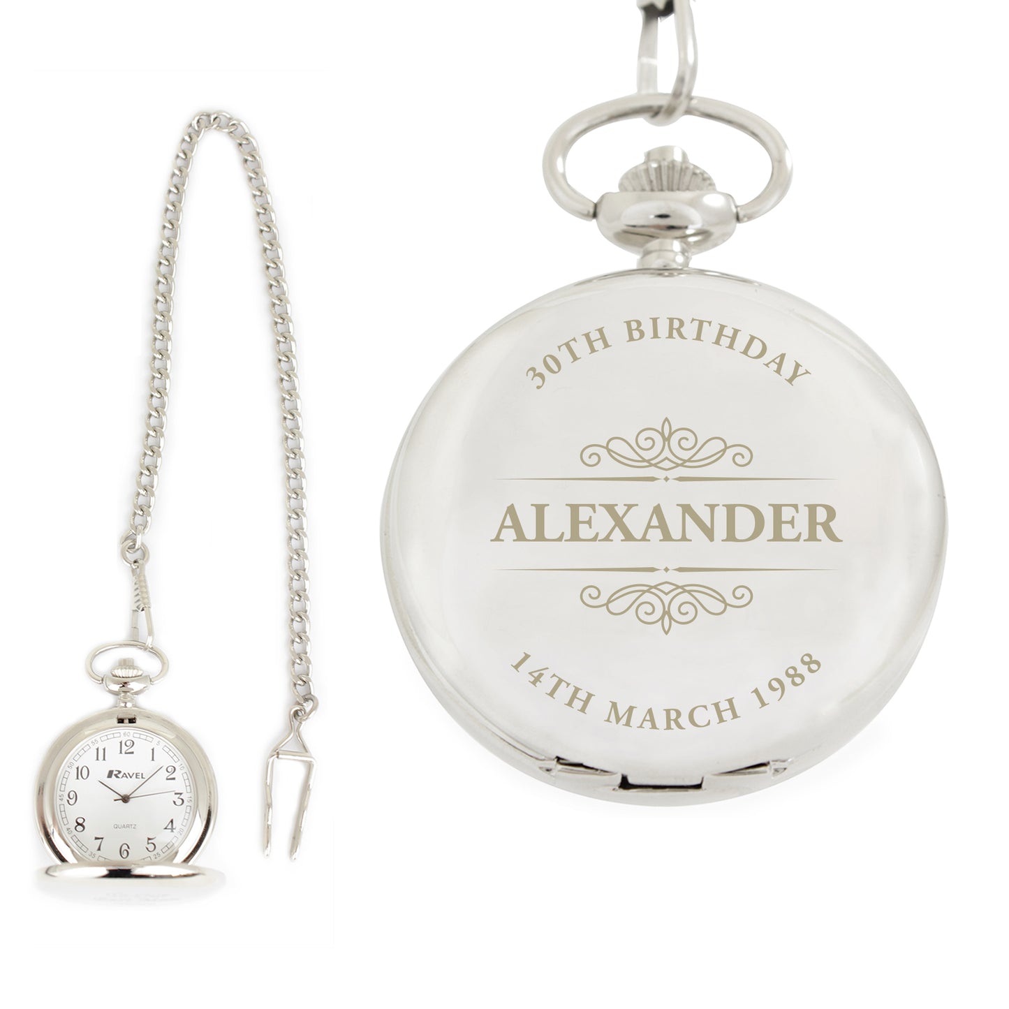 Personalised Classic Pocket Fob Watch - image 6