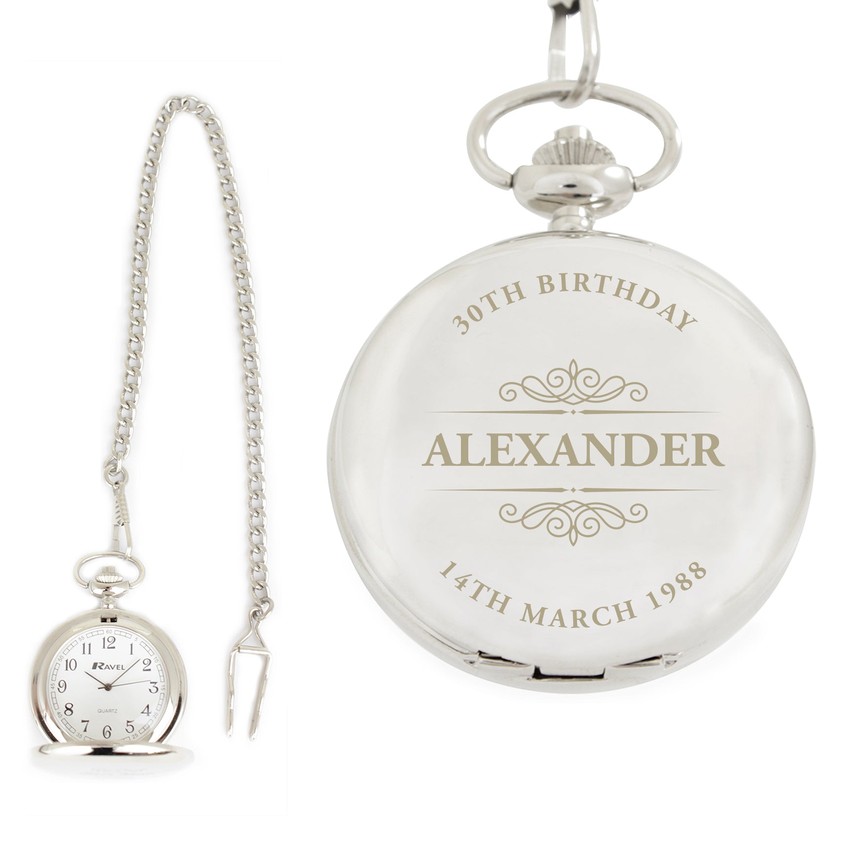 Personalised Classic Pocket Fob Watch - image 6