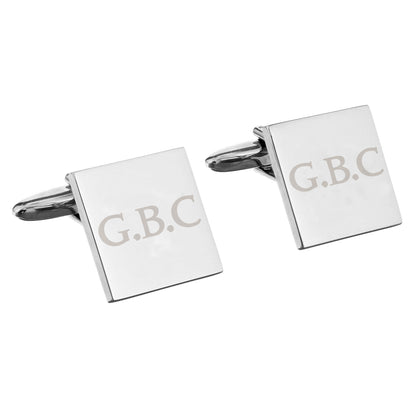 Personalised Initials Square Cufflinks - image 2