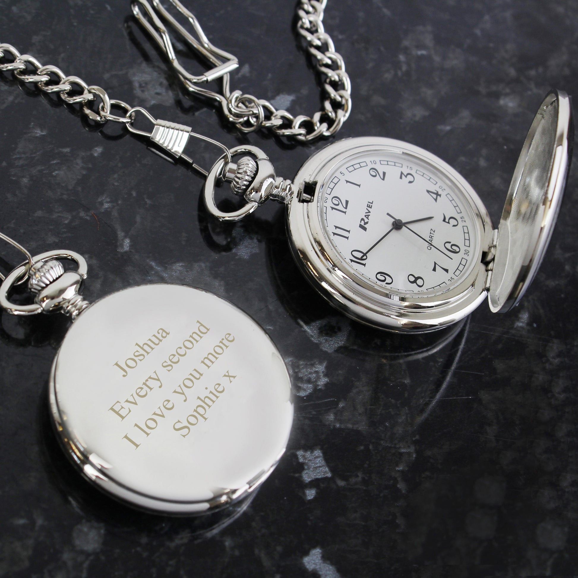 Personalised Formal Pocket Fob Watch from Heartfelt Gifts