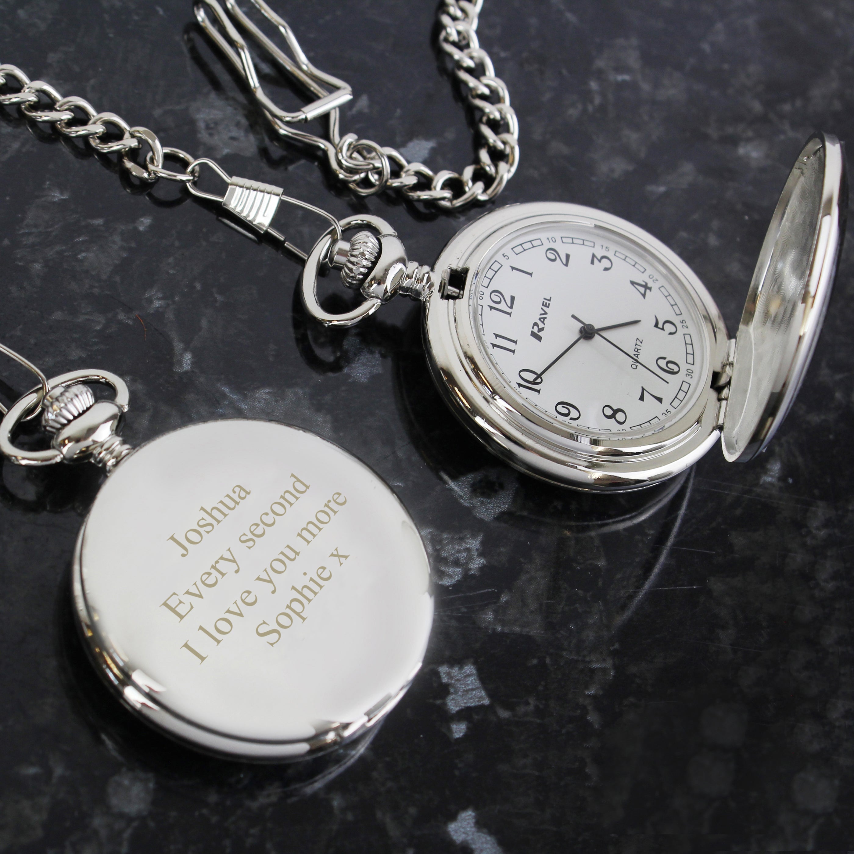 Personalised Formal Pocket Fob Watch from Heartfelt Gifts
