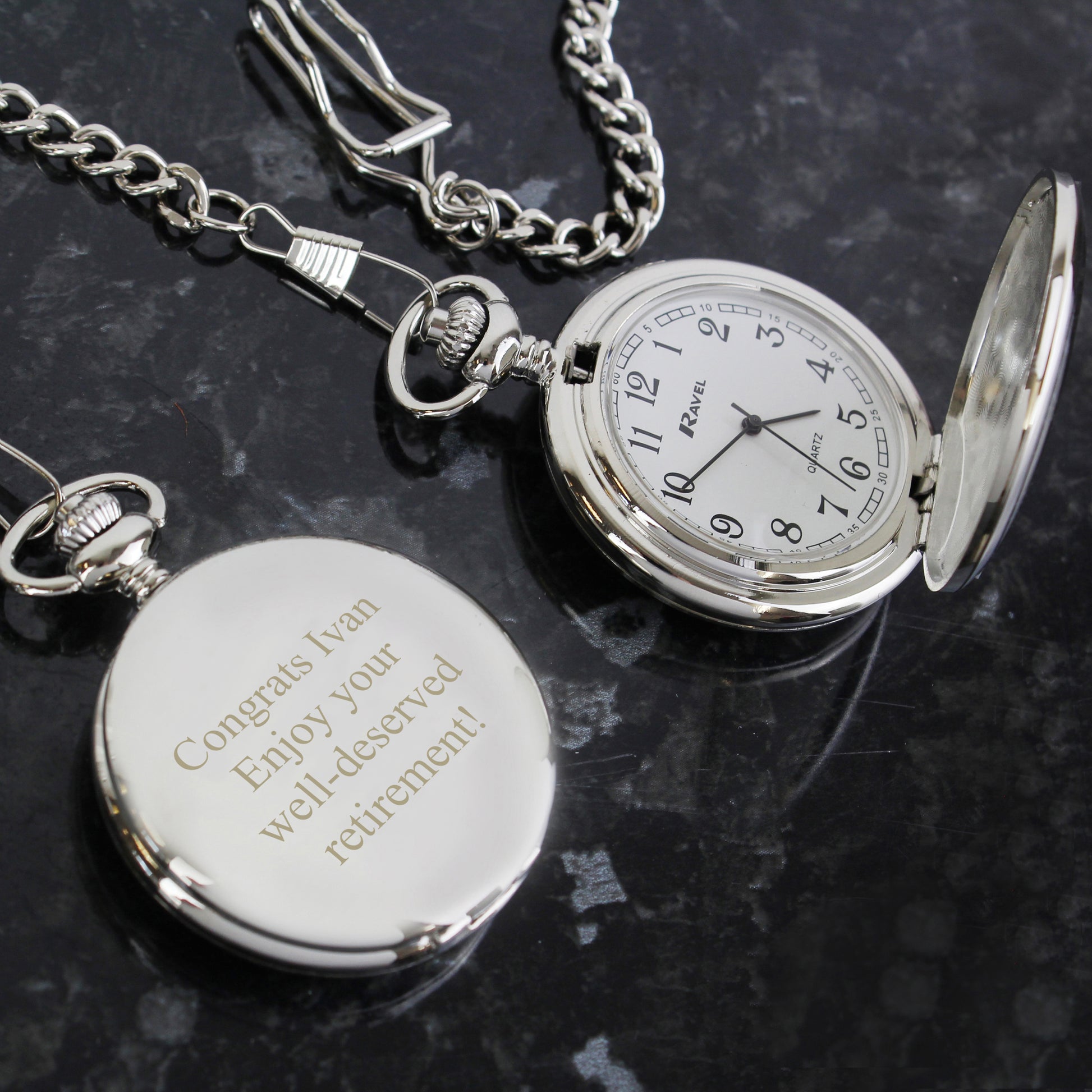 Personalised Formal Pocket Fob Watch - image 3