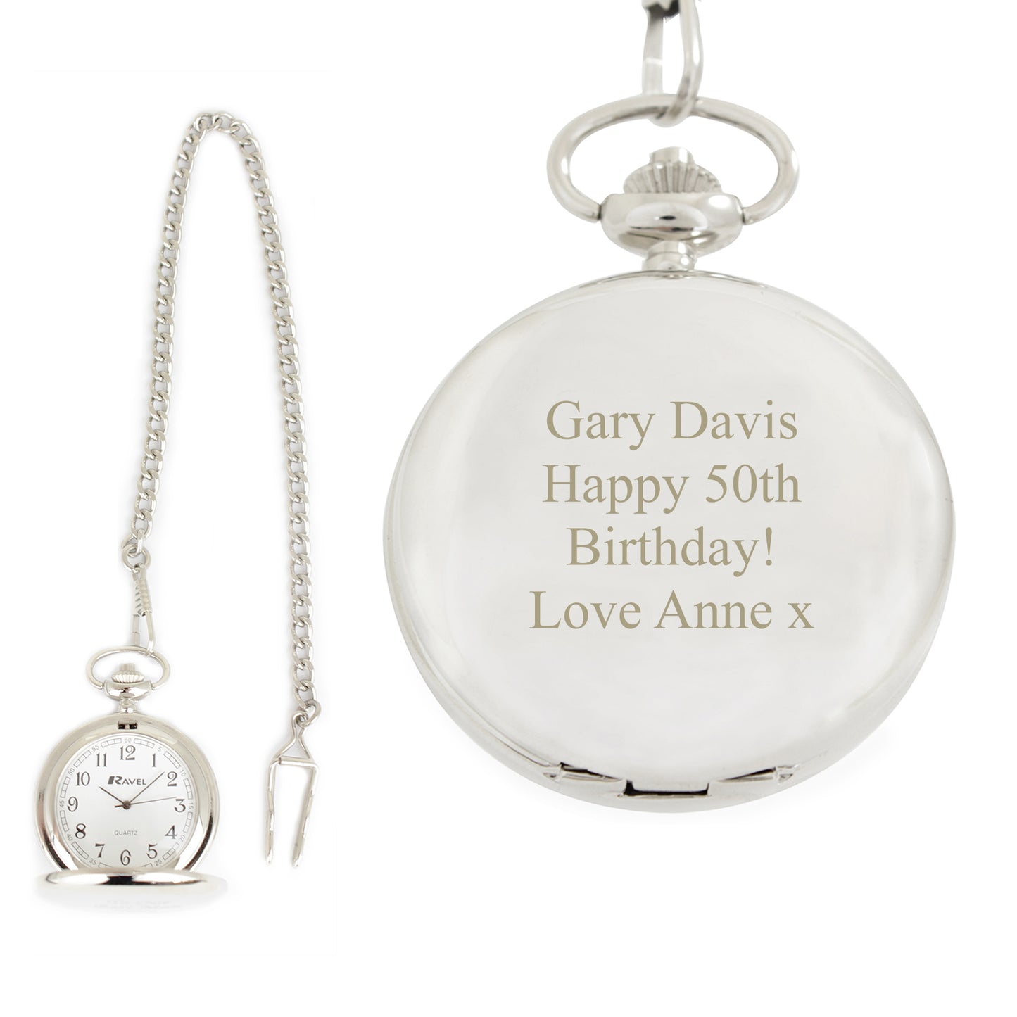 Personalised Formal Pocket Fob Watch - image 6