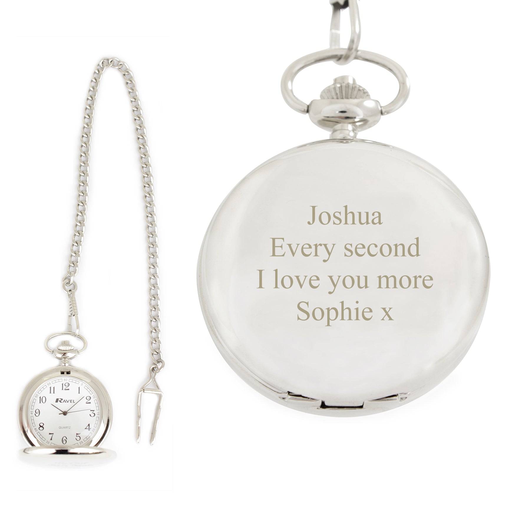Personalised Formal Pocket Fob Watch - image 7