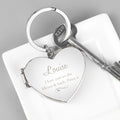 Personalised Swirl Heart Photoframe Keyring from Heartfelt Gifts