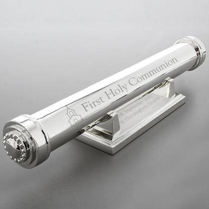 Personalised First Holy Communion Silver Plated Certificate Holder from Heartfelt Gifts