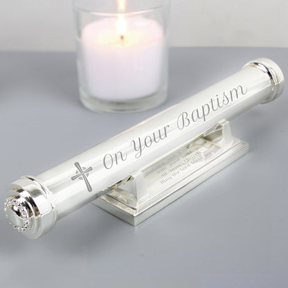 Personalised Cross Certificate Holder from Heartfelt Gifts