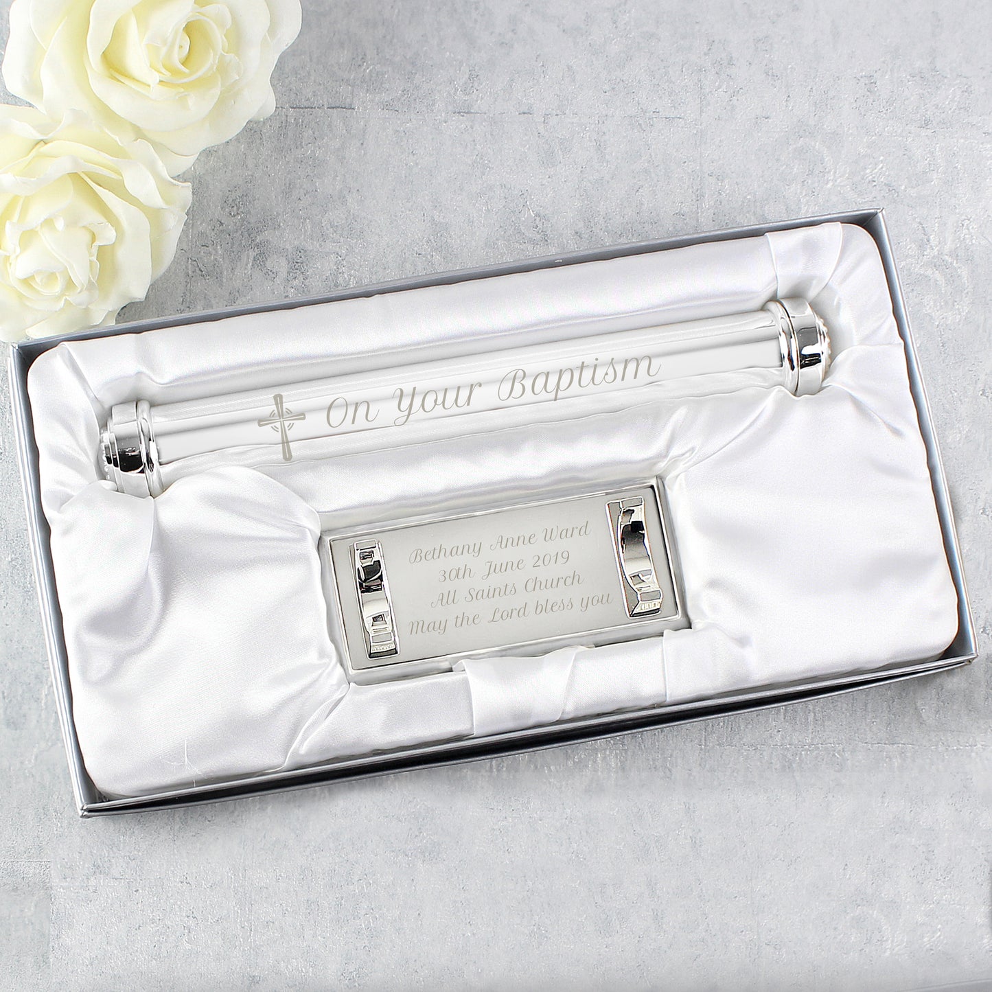 Personalised Cross Certificate Holder - image 3