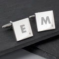 Personalised Initials and Age Square Cufflinks from Heartfelt Gifts