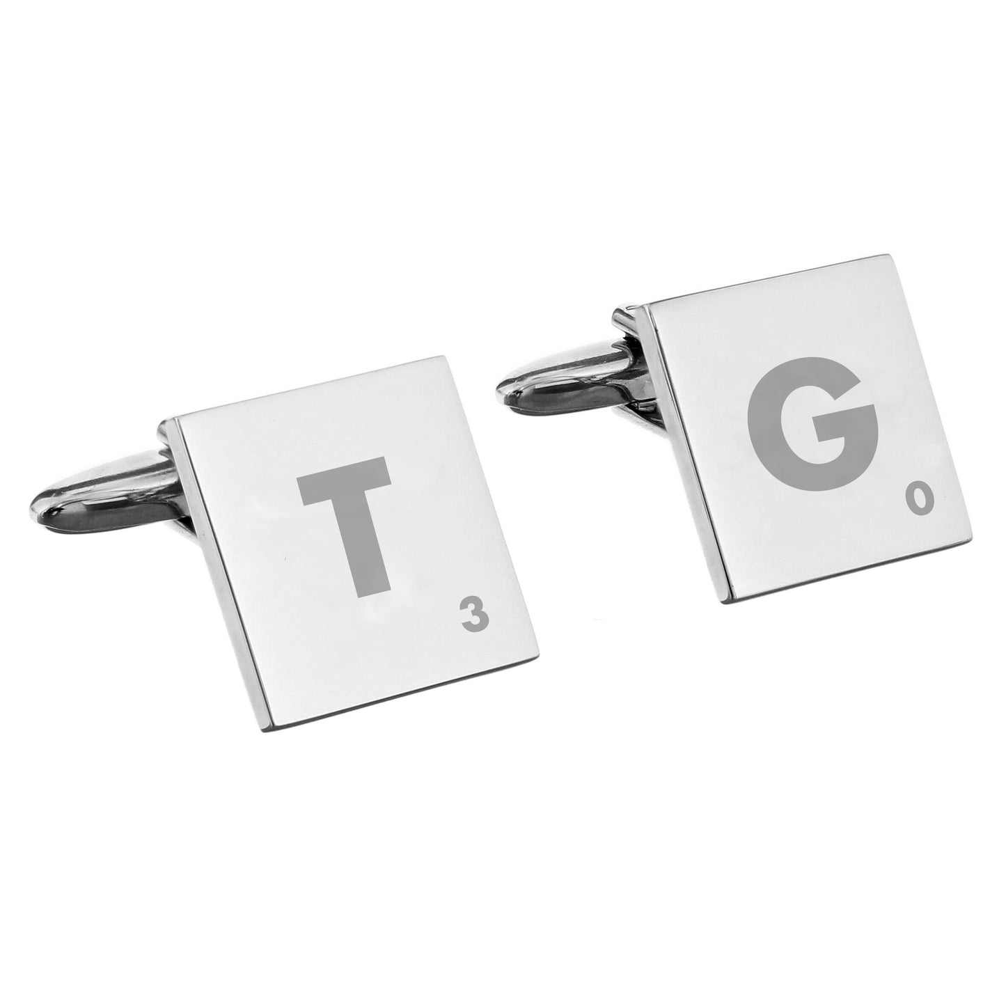 Personalised Initials and Age Square Cufflinks - image 6