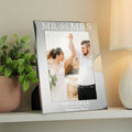 Personalised Mr & Mrs 5x7 Silver Photo Frame from Heartfelt Gifts
