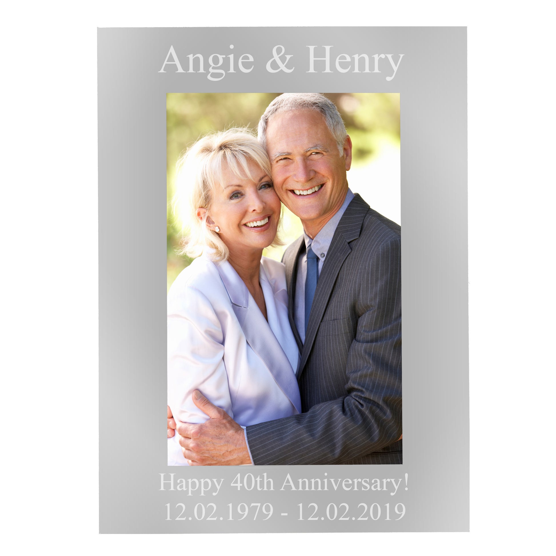 Personalised 6x4 Silver Photo Frame - image 2