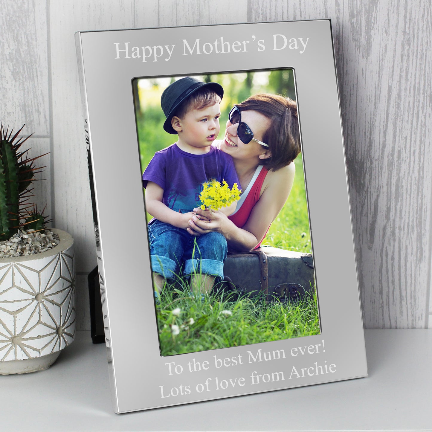 Personalised 6x4 Silver Photo Frame - image 3