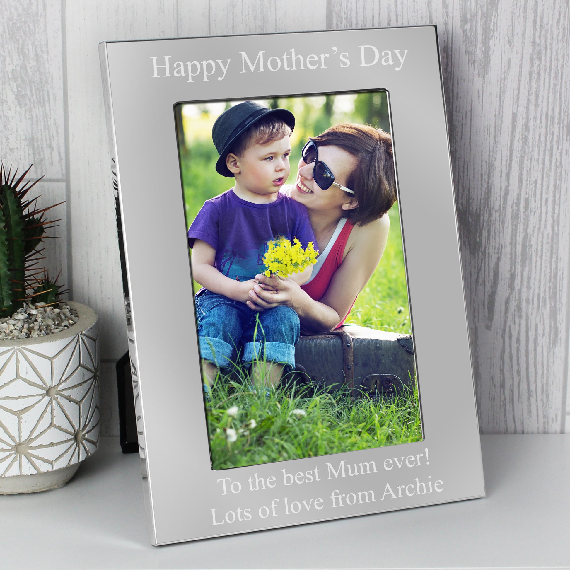 Personalised 6x4 Silver Photo Frame - image 3